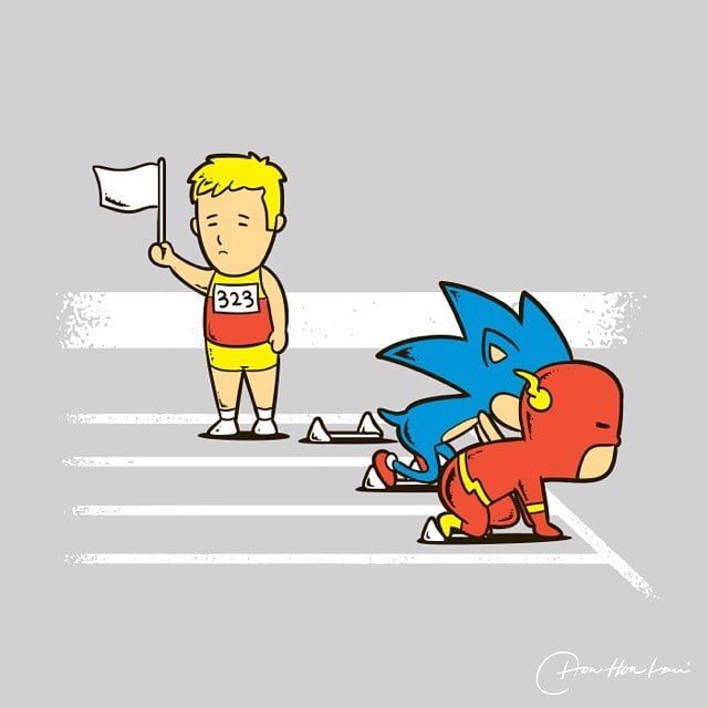 Nếu nhím Sonic và The Flash chạy đua, bạn nghĩ ai sẽ chiến thắng?