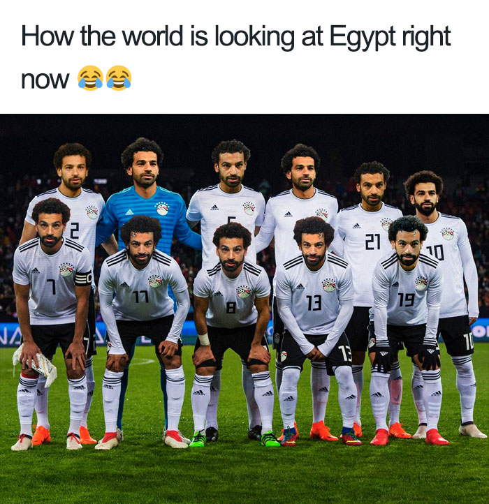 Thế giới nhìn Ai Cập như thế nào. Ảnh chế về ngôi sao ĐT Ai Cập: Mohamed Salah