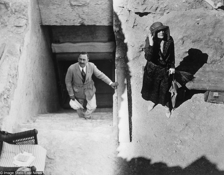 1923 - Một du khách tham quan lăng mộ vua Tutankhamun ở Thung lũng các vị Vua