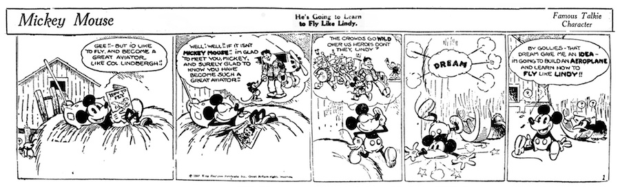 1930 - Truyện tranh Mickey Mouse phát hành tập đầu tiên