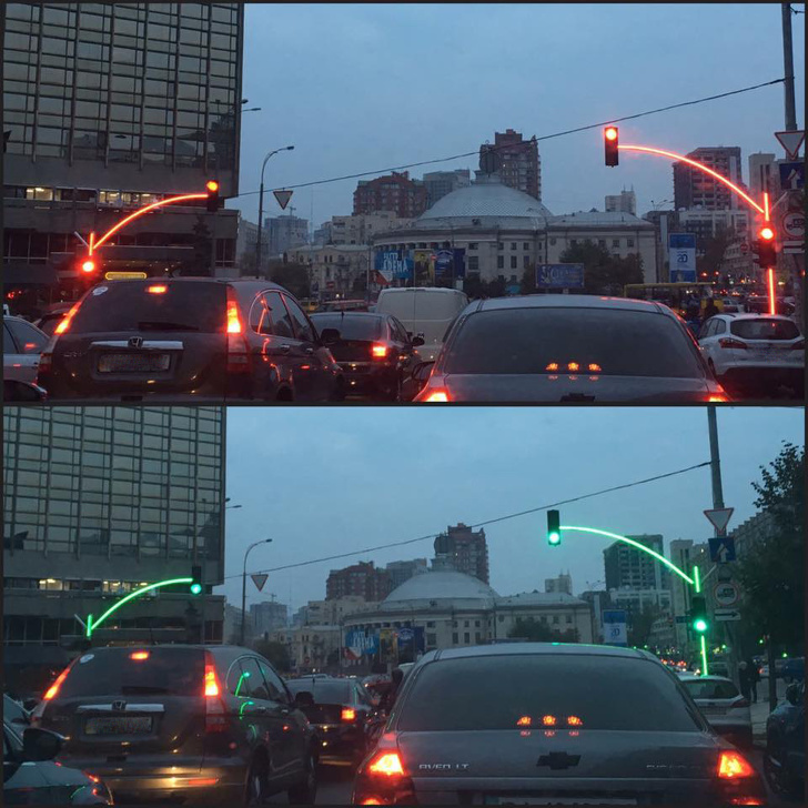 Đèn giao thông ở Ukraine 