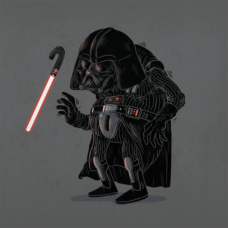Chúa tể bóng tối Darth Vader đã chuyển sang giai đoạn run lẩy bẩy, chân đứng không vững