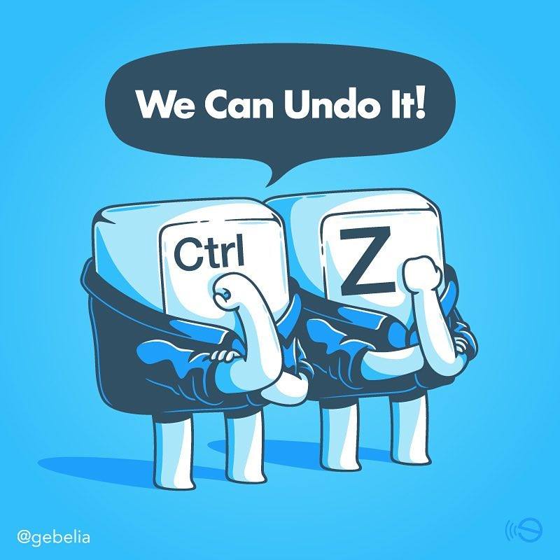 Tổ hợp phím Ctrl + Z = Undo (lệnh quay trở lại trạng thái trước đó), vì vậy hai phím Ctrl và phím Z mới cùng nhau hô khẩu hiệu 