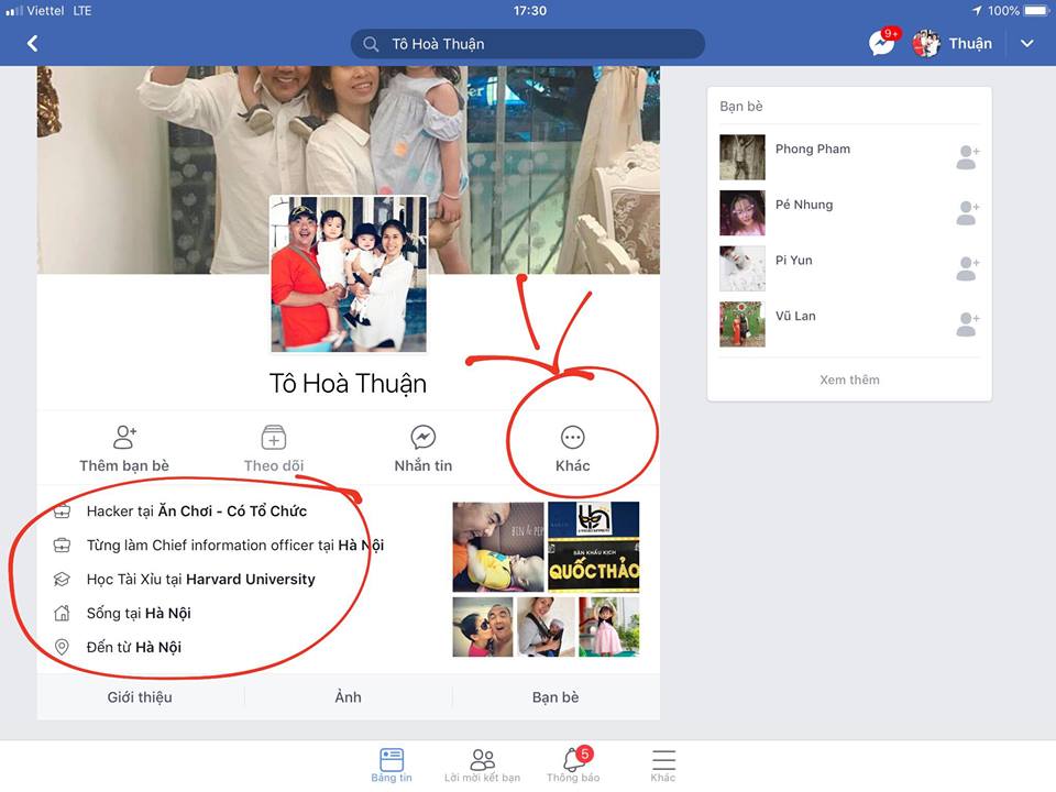Facebook giả mạo nghệ sĩ Quốc Thuận