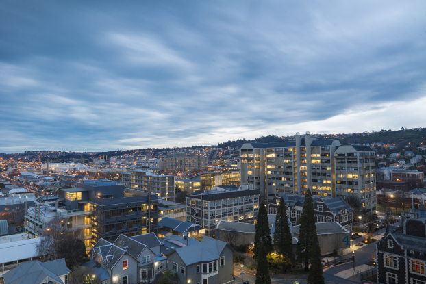   Khung cảnh về đêm thơ mộng ở Dunedin  