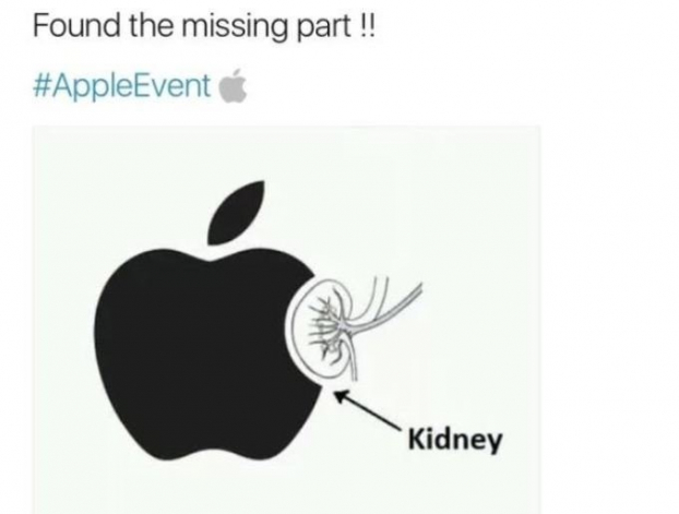   Đã tìm ra miếng táo còn thiếu trong logo của Apple... Quả thận của các fan  