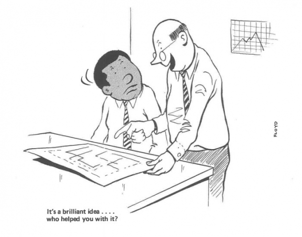Biếm họa cuộc sống người da đen làm việc ở văn phòng toàn người da trắng những năm 1960 10