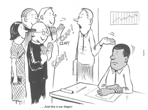 Biếm họa cuộc sống người da đen làm việc ở văn phòng toàn người da trắng những năm 1960 11