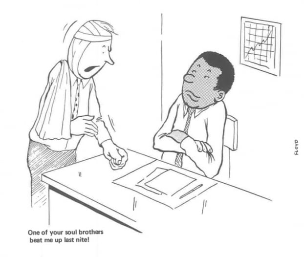 Biếm họa cuộc sống người da đen làm việc ở văn phòng toàn người da trắng những năm 1960 21