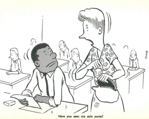 Biếm họa cuộc sống người da đen làm việc ở văn phòng toàn người da trắng những năm 1960 22