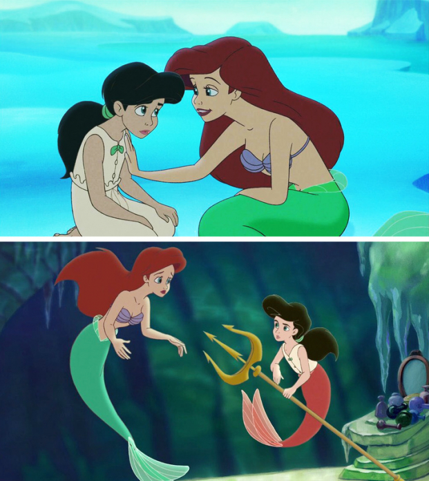   Dường như Ariel là công chúa Disney duy nhất đã làm mẹ. Cô có một con gái tên là Melody  
