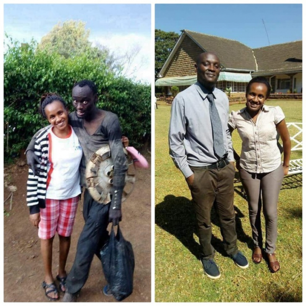   Người phụ nữ Kenya tìm được bạn thời thơ ấu của mình trên phố trong tình trạng nghiện ngập và giúp anh ra làm lại cuộc đời  