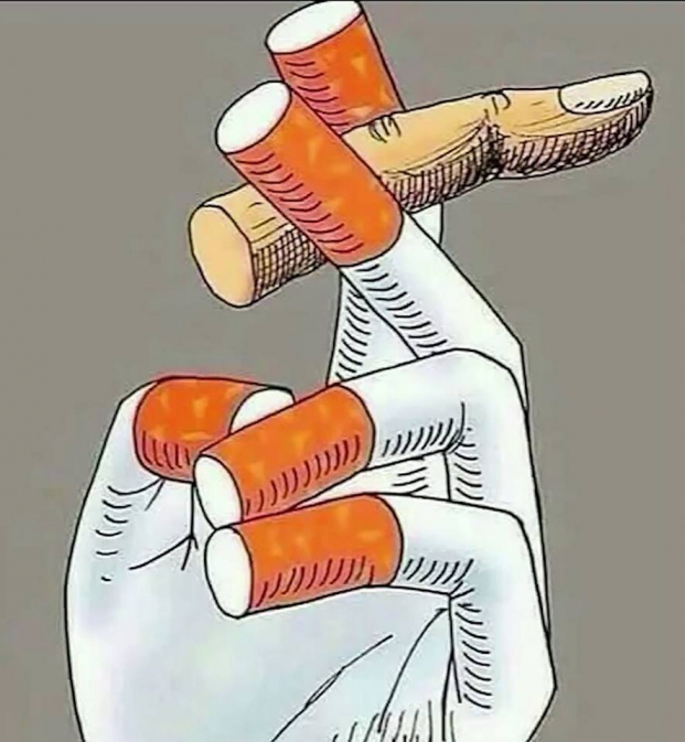   Con người hút thuốc hay thuốc lá 