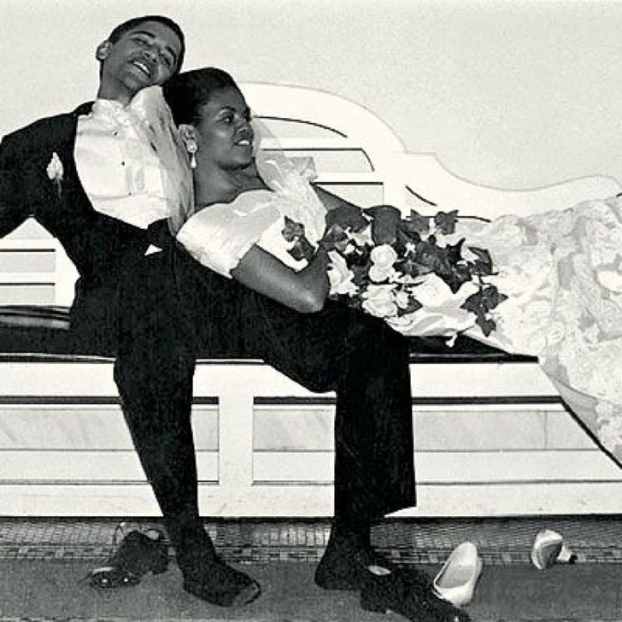   Ảnh ngày cưới của Obama và phu nhân, 1992  