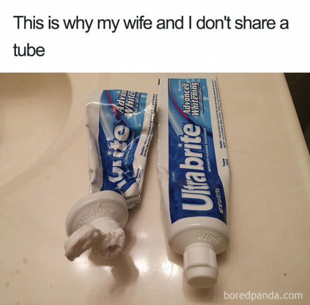   Lý do vì sao tôi và vợ tôi không dùng chung một tuýp kem đánh răng  