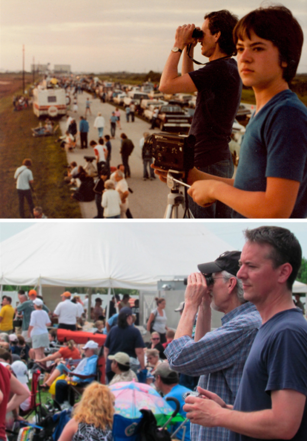   Cha và con từ năm 1981 đến năm 2011, xem NASA phóng tàu con thoi  