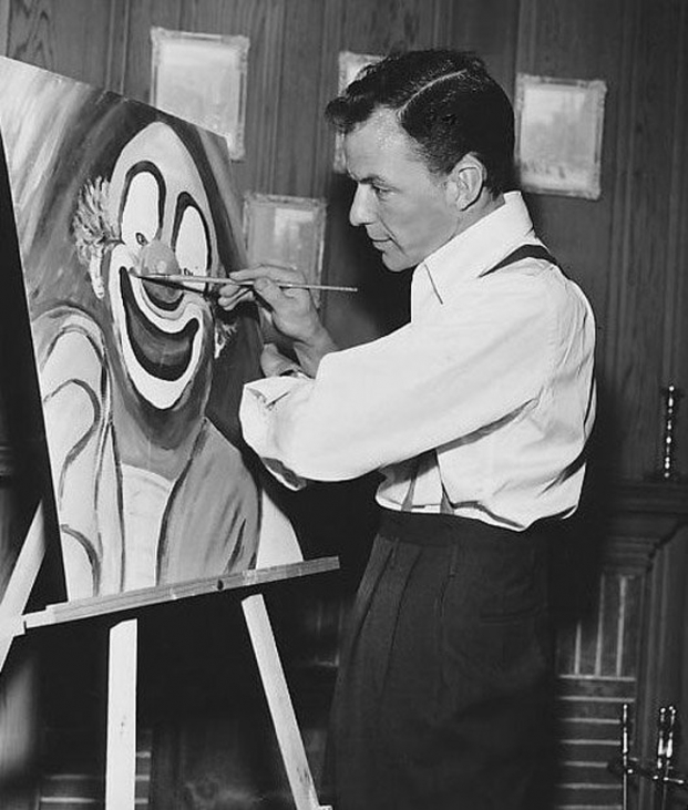   Frank Sinatra vẽ chú hề, 1949  