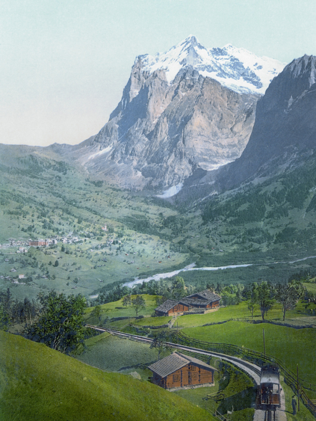   Ngôi làng Grindelwald thanh bình ở Thụy Sĩ năm 1900  