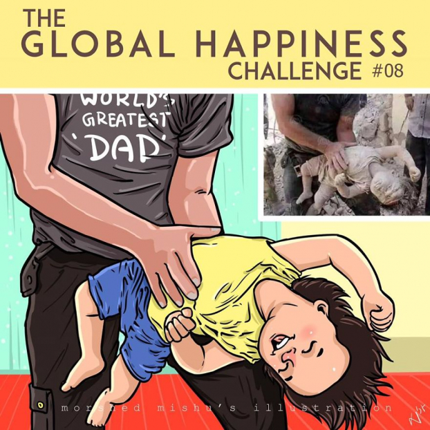 Họa sĩ Bangladesh vẽ lại cái kết hạnh phúc cho những bức ảnh hiện thực đau thương 7