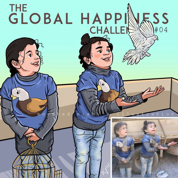 Họa sĩ Bangladesh vẽ lại cái kết hạnh phúc cho những bức ảnh hiện thực đau thương 3