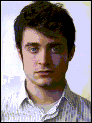   Ảnh động cho thấy sự khác nhau nhẹ giữa Daniel Radcliffe và Elijah Wood  