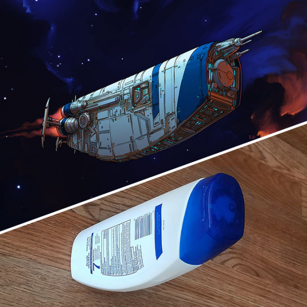 Lấy cảm hứng từ những dụng cụ thường ngày, họa sĩ thiết kế các mẫu tàu vũ trụ cực 'cool' 12