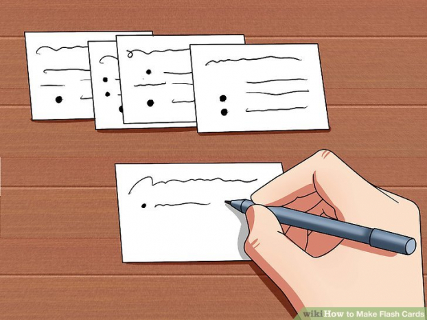   Dùng Flashcard (Ảnh: wikiHow)  