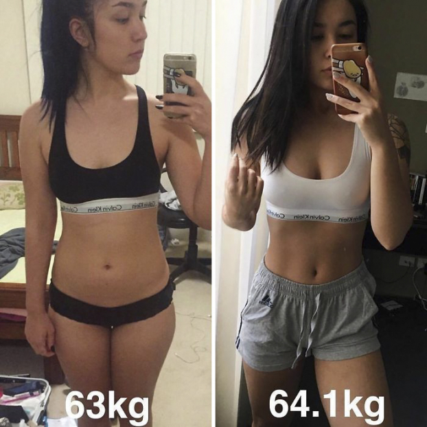 20 bức ảnh trước và sau chứng minh cân nặng chẳng nói lên điều gì cả 0