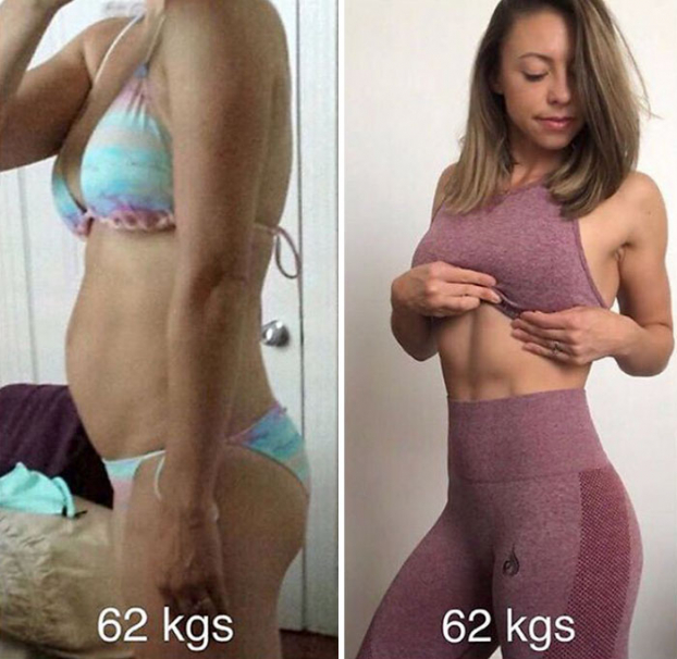 20 bức ảnh trước và sau chứng minh cân nặng chẳng nói lên điều gì cả 10