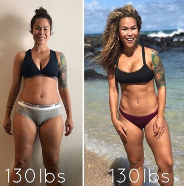 20 bức ảnh trước và sau chứng minh cân nặng chẳng nói lên điều gì cả 12