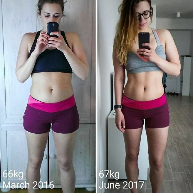 20 bức ảnh trước và sau chứng minh cân nặng chẳng nói lên điều gì cả 18