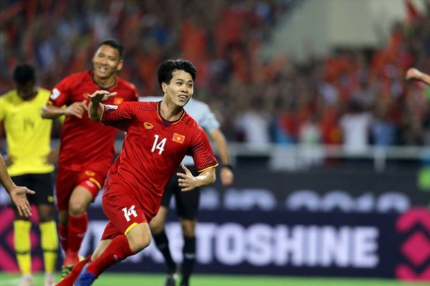   Công Phượng từng ghi bàn vào lưới Malaysia ở vòng bảng (Ảnh: AFF Suzuki Cup)  