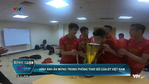   Hình ảnh ăn mừng trong phòng thay đồ của ĐT Việt Nam  