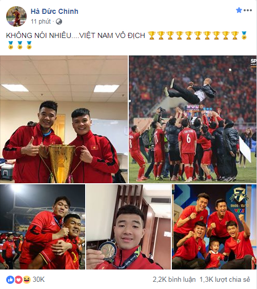 Các cầu thủ đăng gì trên mạng xã hội sau chiến thắng lịch sử của ĐT Việt Nam? 21