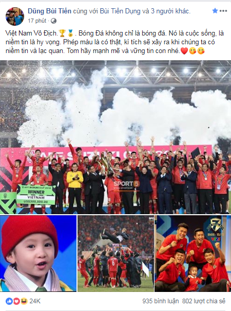 Các cầu thủ đăng gì trên mạng xã hội sau chiến thắng lịch sử của ĐT Việt Nam? 24
