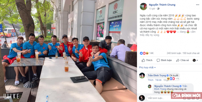 Đón năm mới xa quê, các cầu thủ ĐT Việt Nam đăng gì trên mạng xã hội? 2