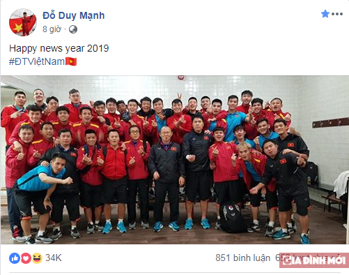 Đón năm mới xa quê, các cầu thủ ĐT Việt Nam đăng gì trên mạng xã hội? 0