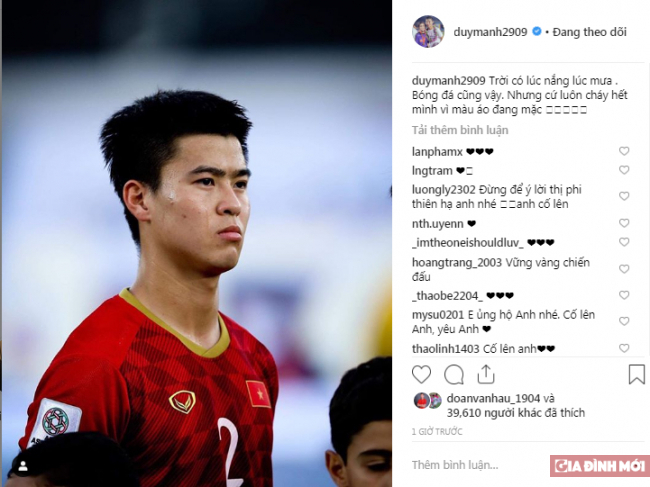 Asian Cup 2019: Các cầu thủ ĐT Việt Nam đăng gì trên mạng xã hội sau trận thua Iran? 9