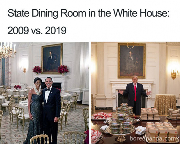   Bữa tối tại Nhà Trắng năm 2009 và 2019  