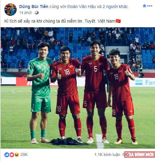 Tiến vào tứ kết Asian Cup, các cầu thủ Việt Nam rủ nhau lên MXH tuyên bố 'chất lừ' 10
