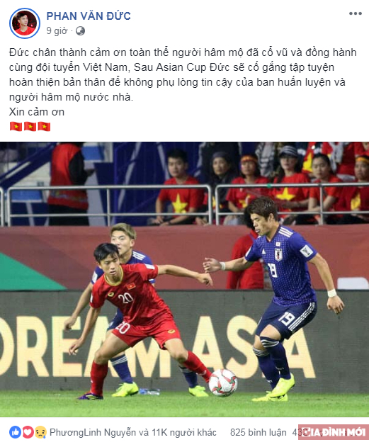 Phải dừng chân ở tứ kết giải đấu lớn nhất châu lục, các cầu thủ Việt Nam đăng gì trên MXH? 4