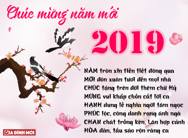 Tuyển tập thiệp chúc mừng năm mới và thơ chúc Tết Nguyên đán Kỷ Hợi 2019 đẹp, ý nghĩa 1