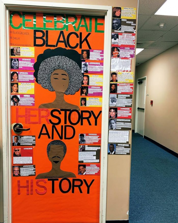 Giáo viên Mỹ trang trí cửa lớp đẹp tuyệt vời kỷ niệm Tháng Lịch sử người Mỹ gốc Phi 7