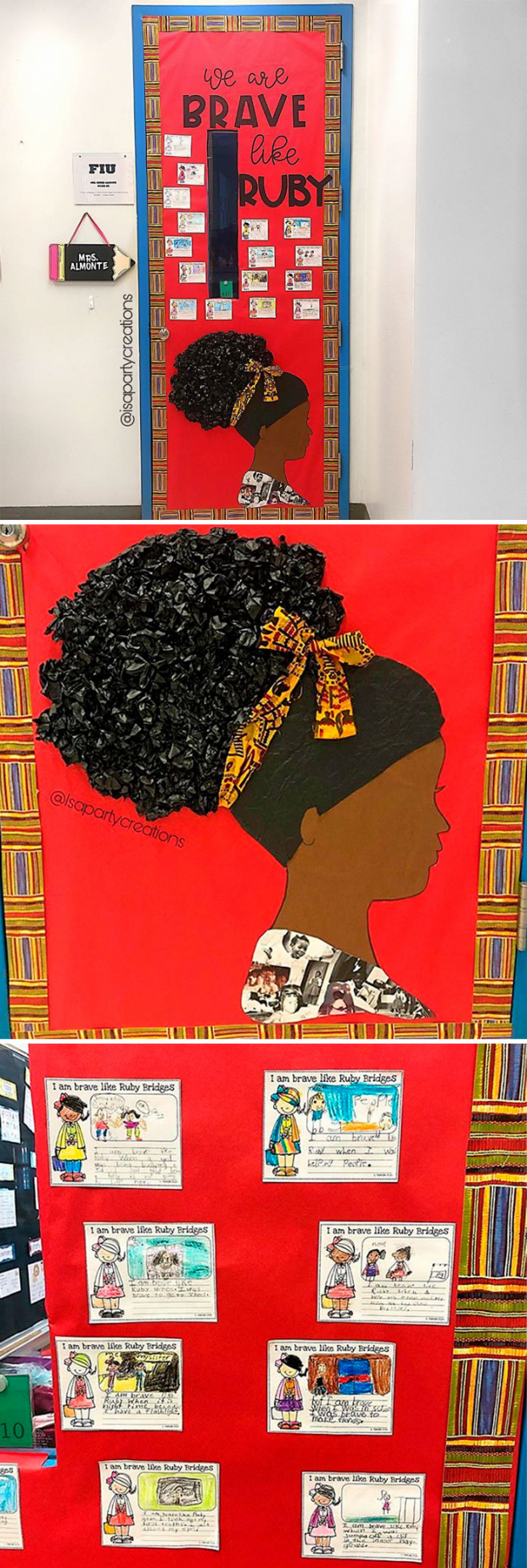 Giáo viên Mỹ trang trí cửa lớp đẹp tuyệt vời kỷ niệm Tháng Lịch sử người Mỹ gốc Phi 11