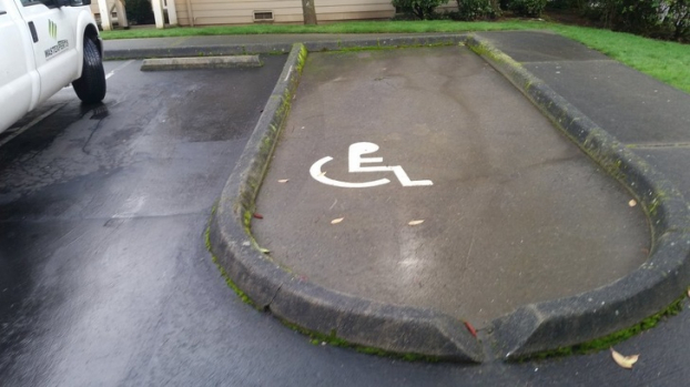   Khu vực dành riêng cho người khuyết tật, nhưng họ sẽ đi vào kiểu gì?  