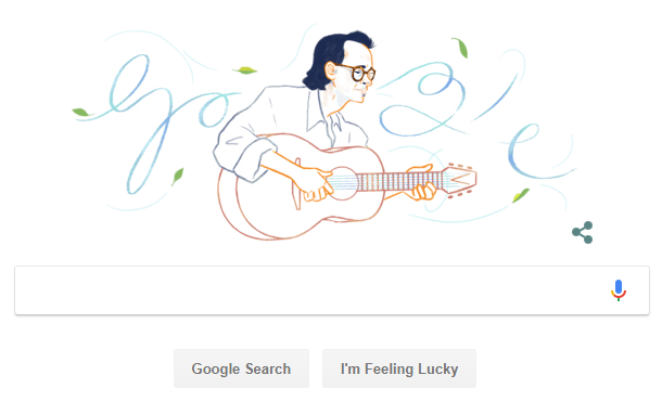 Cố nhạc sĩ Trịnh Công Sơn được Google Doodle vinh danh nhân ngày sinh nhật 0