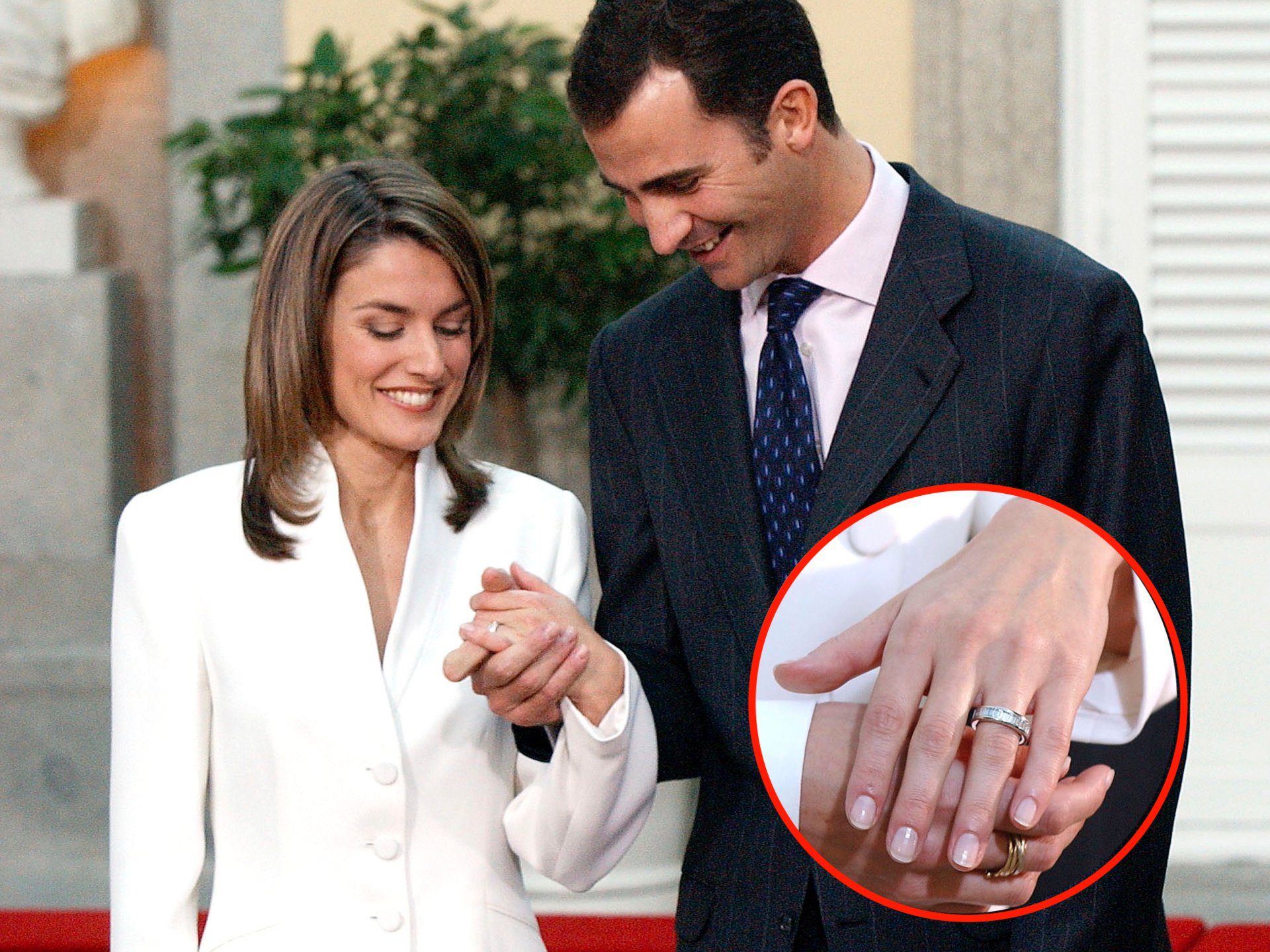   Thái tử Tây Ban Nha Felipe và Công nương trong lễ đính hôn năm 2003 - Nguồn: The Daily Mail  