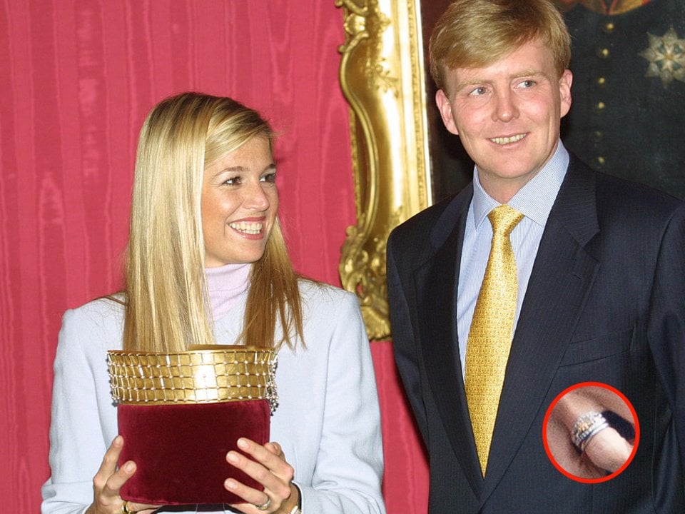   Vua và Hoàng hậu Hà Lan (lúc đó mới là Hoàng tử và Công nương), ảnh chụp ngày 9/1/2002.  