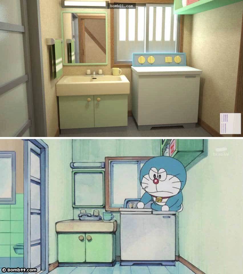 Phòng giặt của nhà Nobita