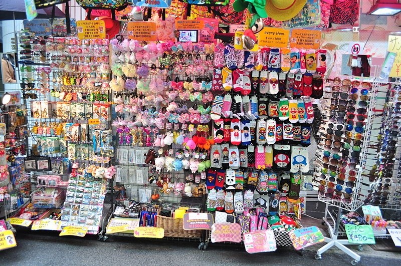Một cửa hàng bán phụ kiện ở Harajuku